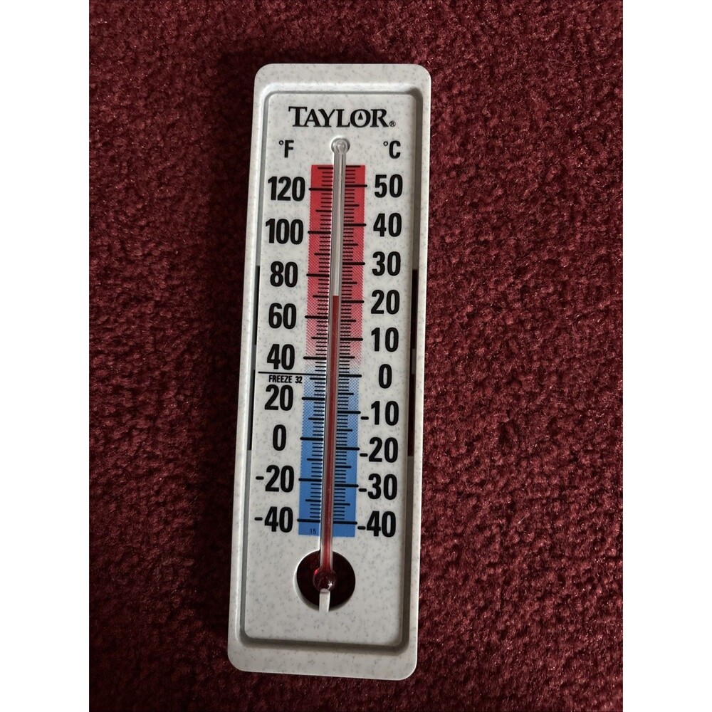 VINTAGE Taylor Indoor/Outdoor Wall Termometer - Marble Design Wall Mount